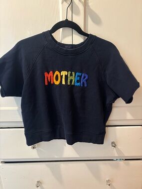 MOTHER | The Raw Sleeve Square Short Sleeved Crop